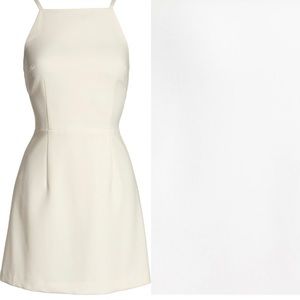 French Connection Whisper light sheath white mini dress